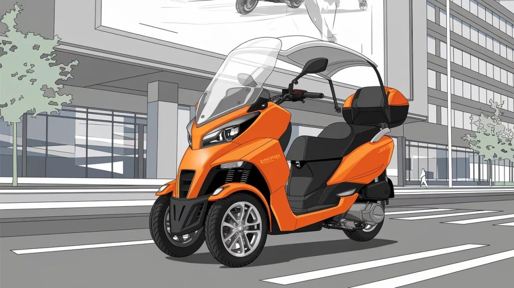 Le Doufeng S1 110 un scooter 3 roues à toit révolutionnaire — free download