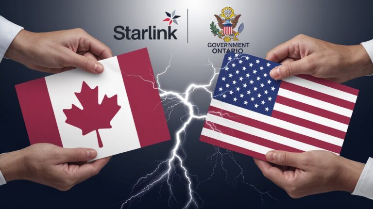 LOntario Annule un Contrat de 100 M$ avec Starlink Suite aux Tarifs US   Innovationsfr