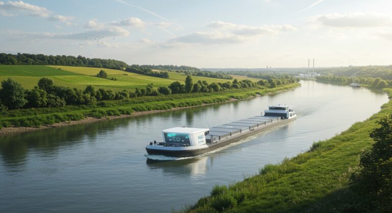 Une Péniche à Hydrogène Révolutionne les Livraisons en France   Innovationsfr