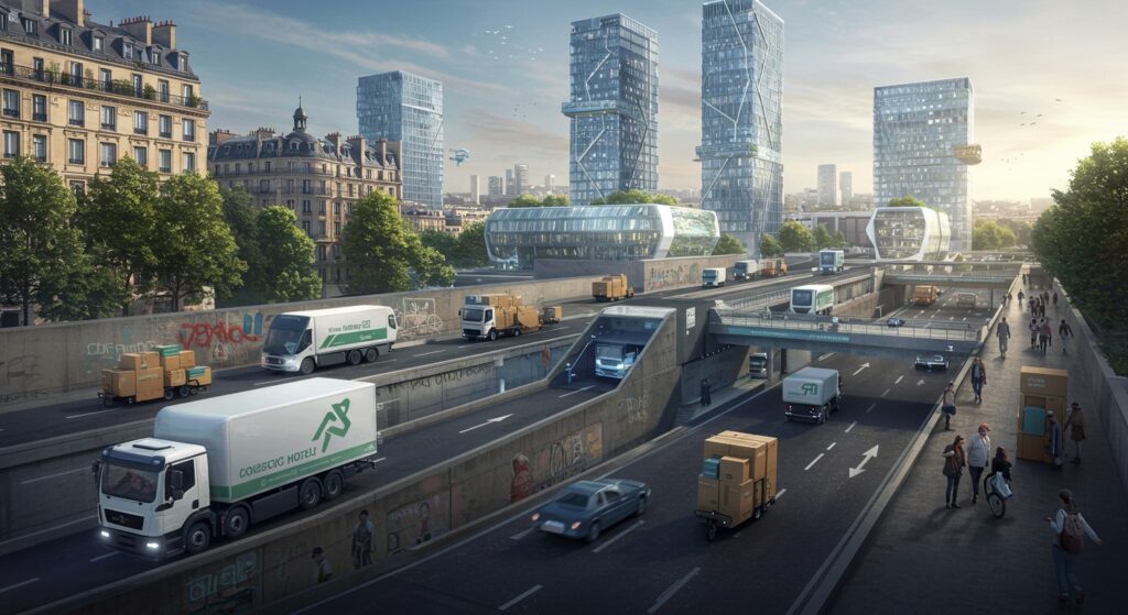 À Paris, la Logistique Urbaine S’Installe en Hauteur et Sous Terre