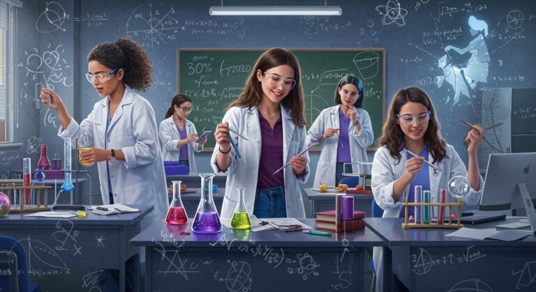 Filles en Sciences  Objectif 30 dici 2030   Innovationsfr