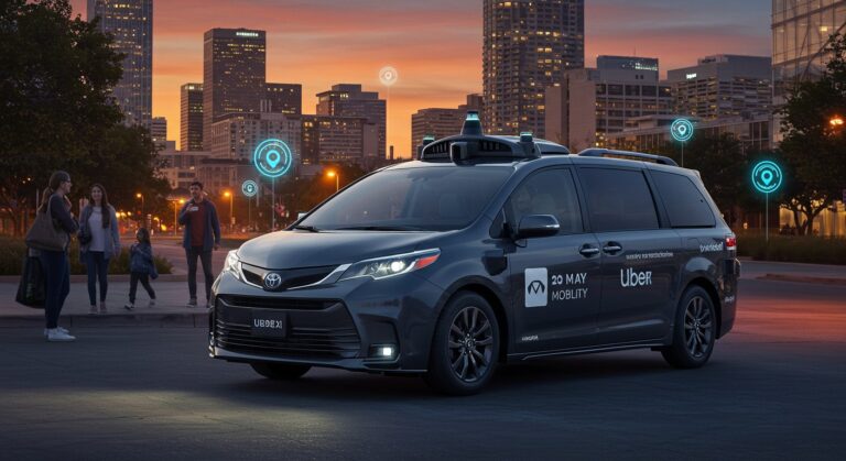 Robotaxis  May Mobility Révolutionne Uber au Texas   Innovationsfr