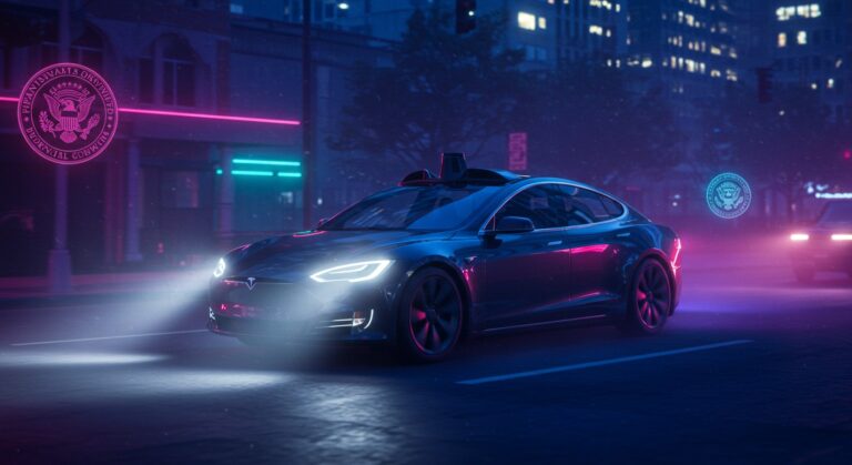 Tesla Robotaxi  Enquête Fédérale en Cours   Innovationsfr