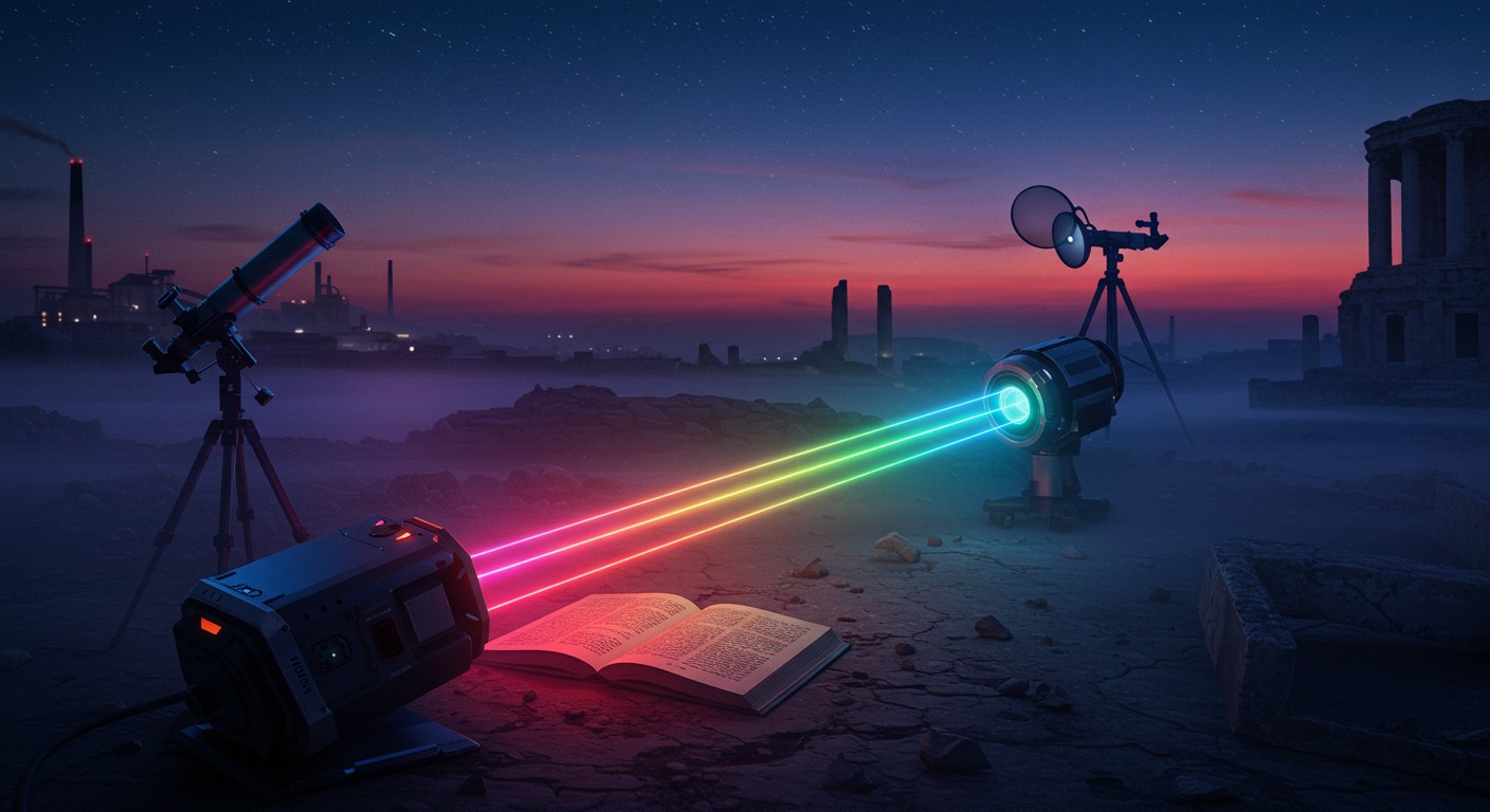 Un Laser Lit un Livre à 1,3 Km de Distance - Innovations.fr Un Laser Lit un Livre à 13 Km de Distance Innovationsfr
