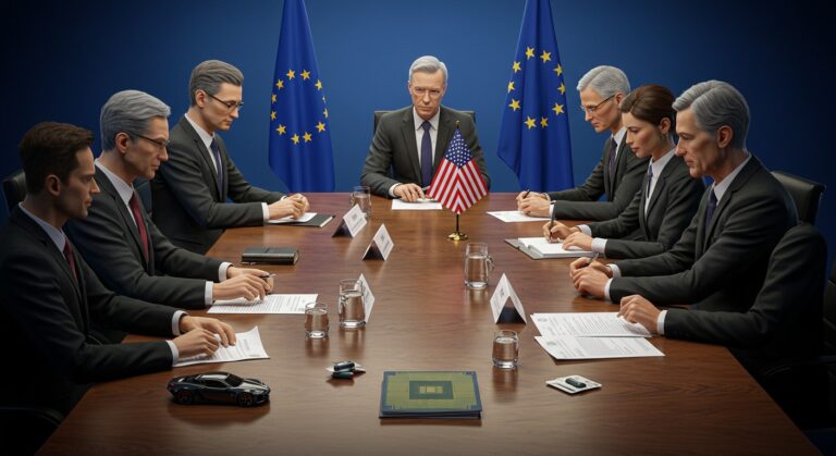 Commerce UE USA  Négociations Douanières Cruciales   Innovationsfr