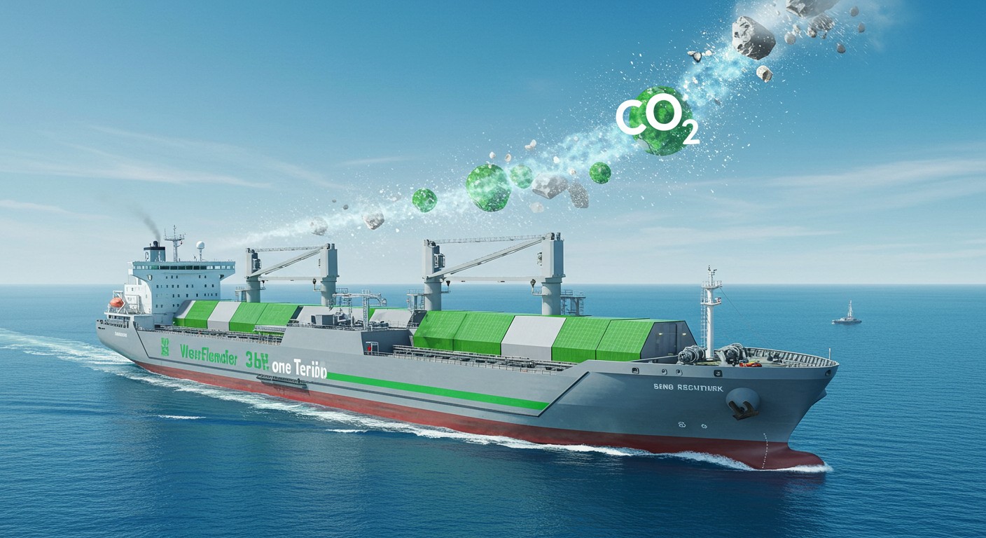 Un Navire Produit du Ciment en Naviguant - Innovations.fr Un Navire Produit du Ciment en Naviguant Innovationsfr