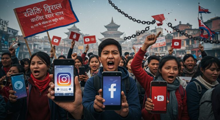 Népal  Fin du Ban des Réseaux Sociaux   Innovationsfr