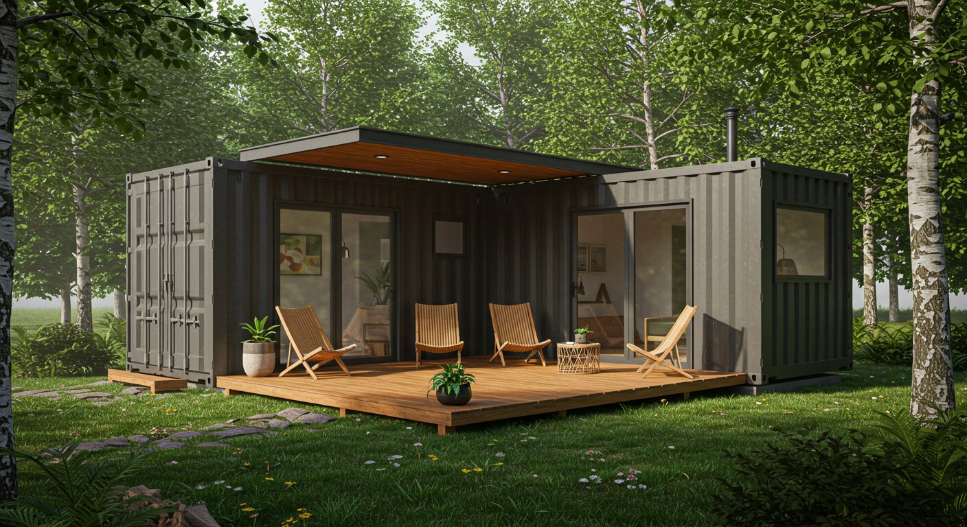 Une Tiny House Innovante en Conteneurs - Innovations.fr Une Tiny House Innovante en Conteneurs Innovationsfr