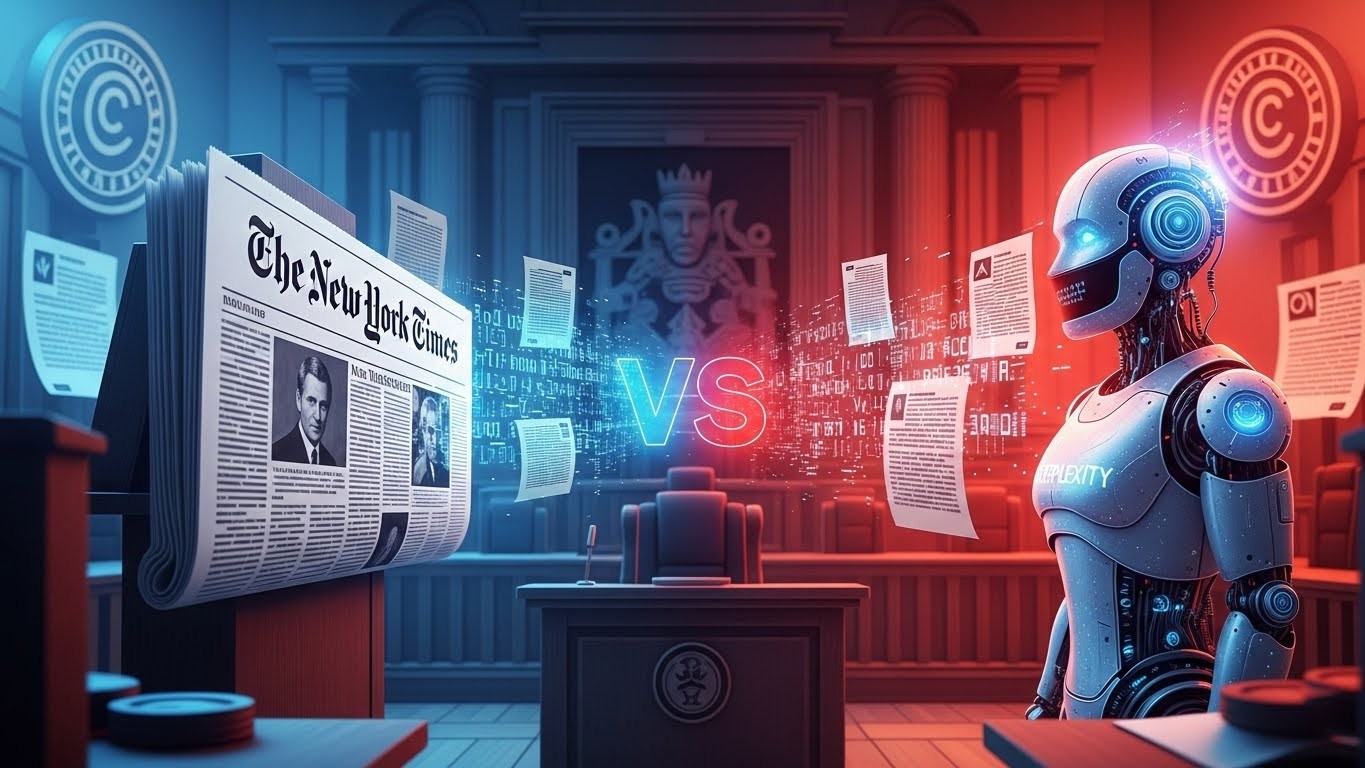 Le New York Times Poursuit Perplexity en Justice   Innovationsfr