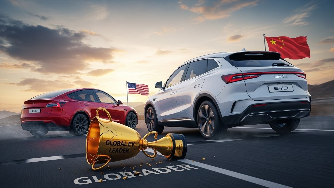 Tesla Dépassée par BYD  Fin de lHégémonie    Innovationsfr