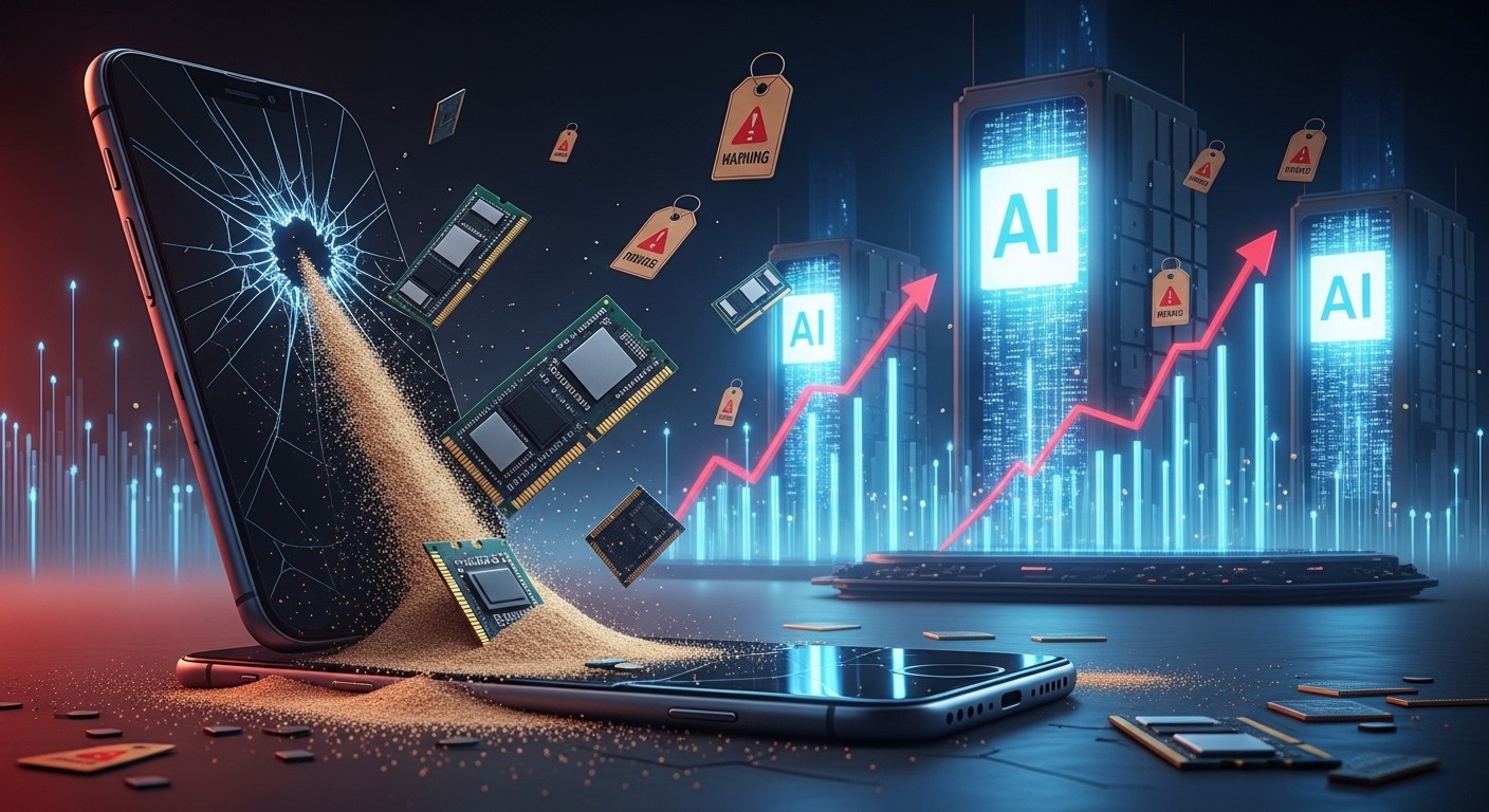 Crise Mémoire  Chute Historique des Ventes de Smartphones   Innovationsfr