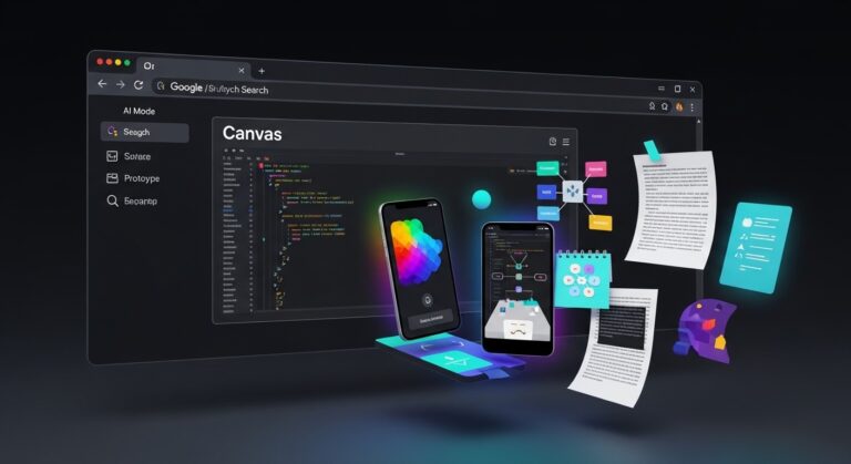 Google Déploie Canvas Gemini dans la Recherche US   Innovationsfr