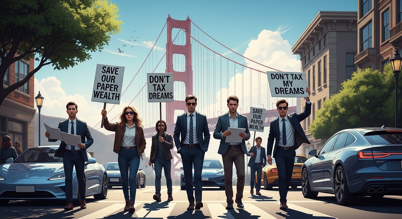Marché des Milliardaires  Protestation Contre lImpôt en Californie   Innovationsfr